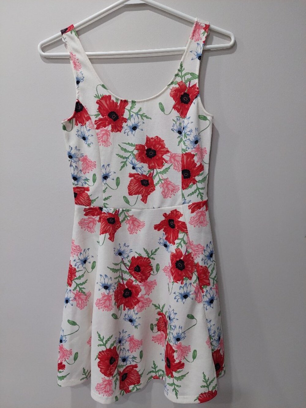Divided by H&M White Midi Poppy Dress Size 6/4 - Picture 2 of 8